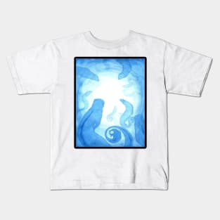 The Mermaid Ferrets - Black Outlined Version Kids T-Shirt